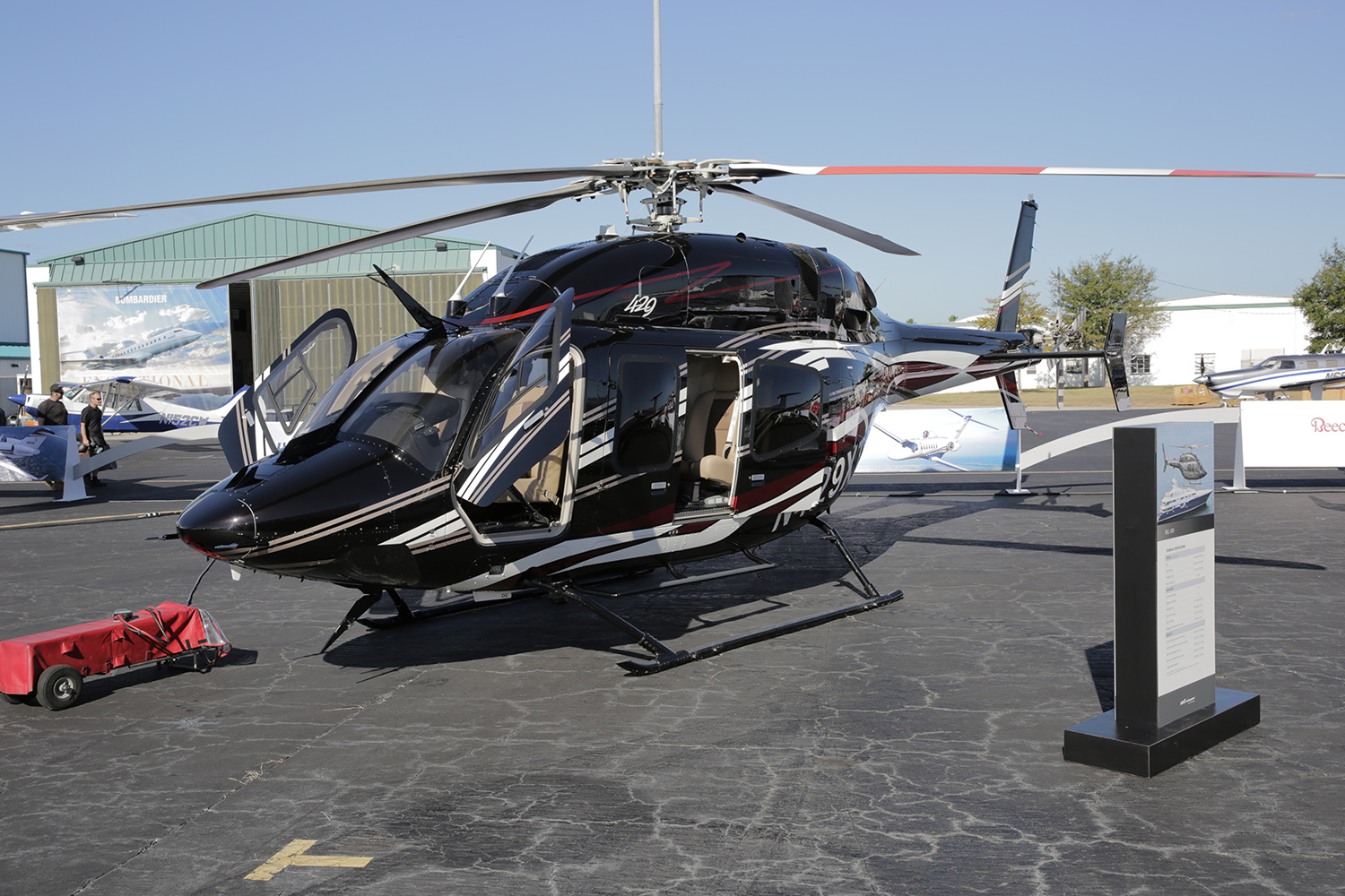 Bell 429 exhibited by Textron Aviation