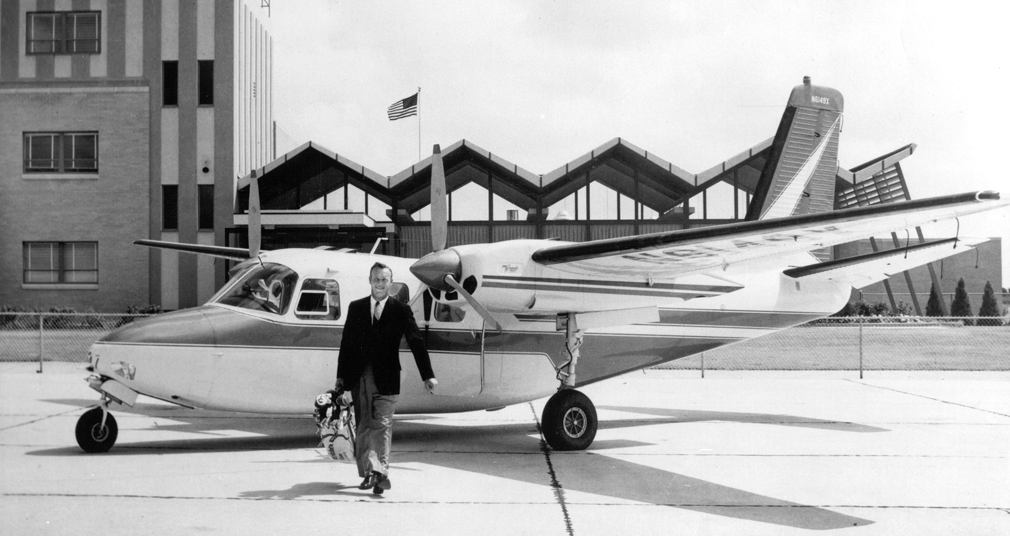 For more than five decades, Palmer relied on a variety of business airplanes