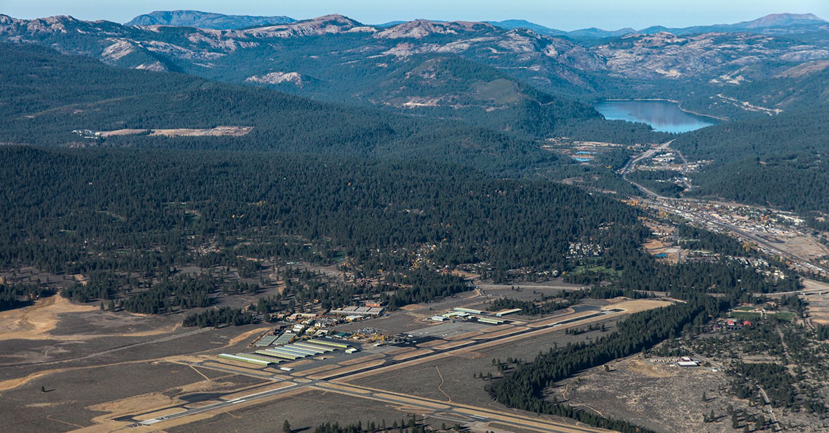 Truckee Tahoe Airport from the air