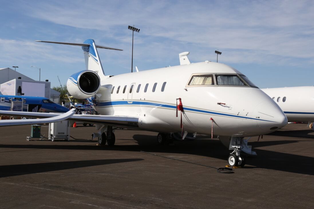 Bombardier Challenger 605 exhibited by Jetcraft