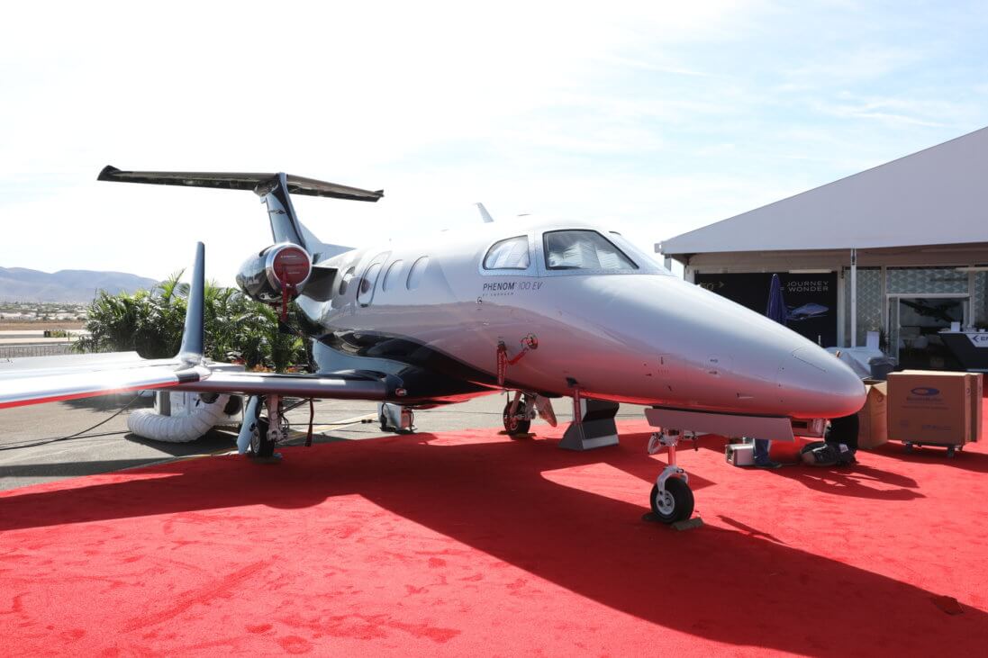 Embraer Phenom 100 exhibited by Embraer Executive Jets
