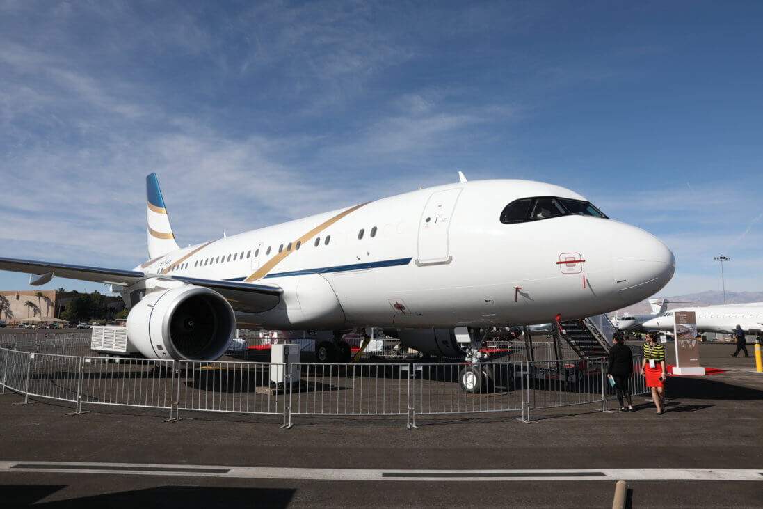Airbus ACJ-319 exhibited by Airbus