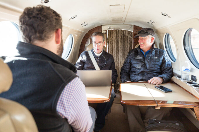 A minimum of three passengers is required to dispatch Tri-State G&T's King Air.