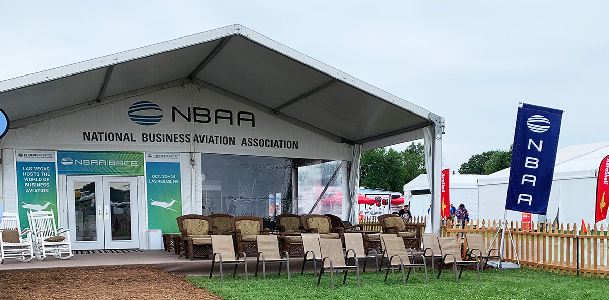 NBAA Tent at EAA's AirVenture