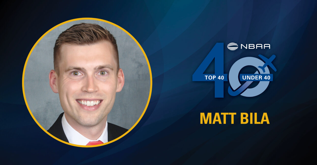 Matt Bila – 2022 Business Aviation Top 40 Under 40 Award Recipient