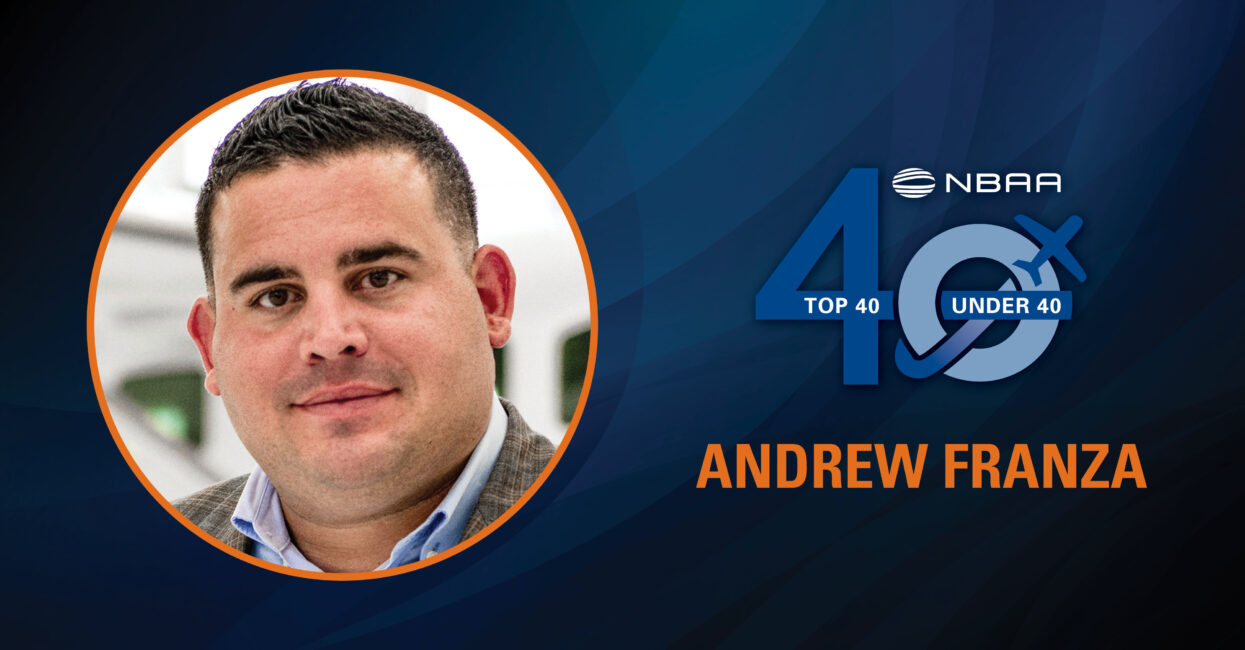 Andrew Franza – 2022 Business Aviation Top 40 Under 40 Award Recipient