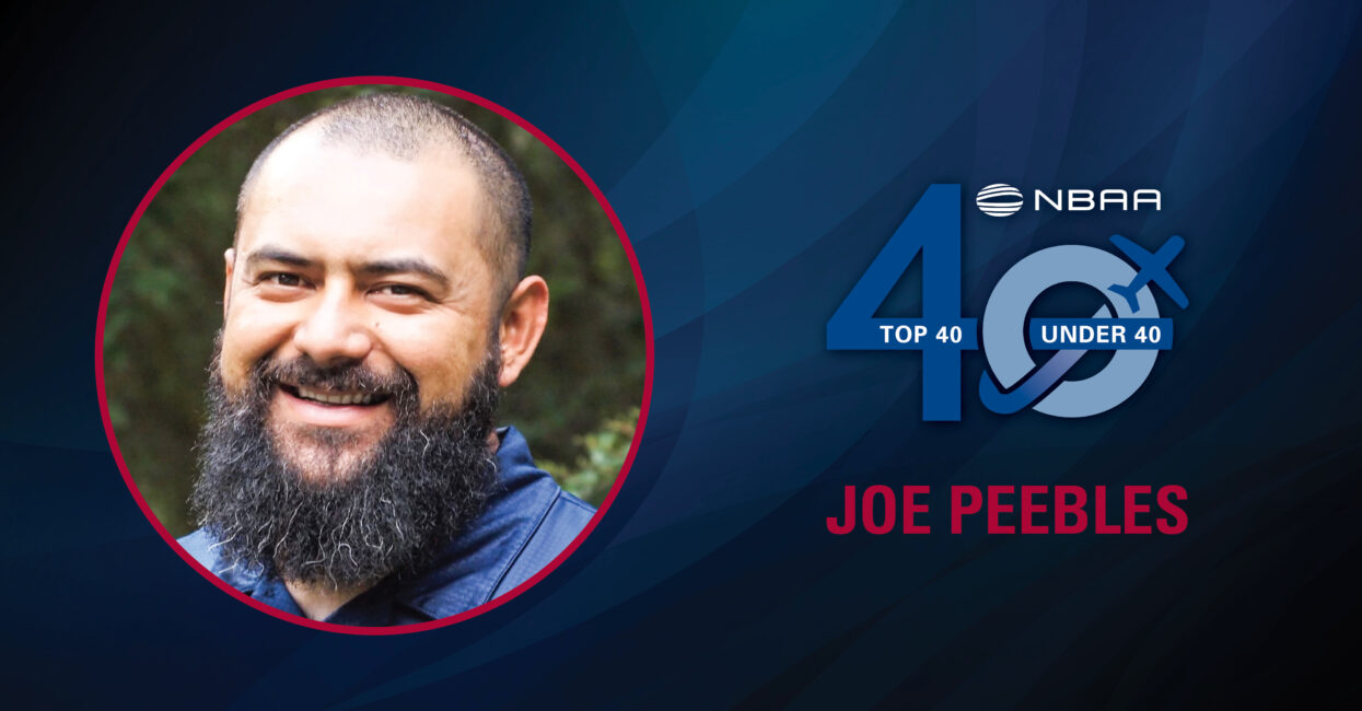 Joe Peebles – 2022 Business Aviation Top 40 Under 40 Award Recipient