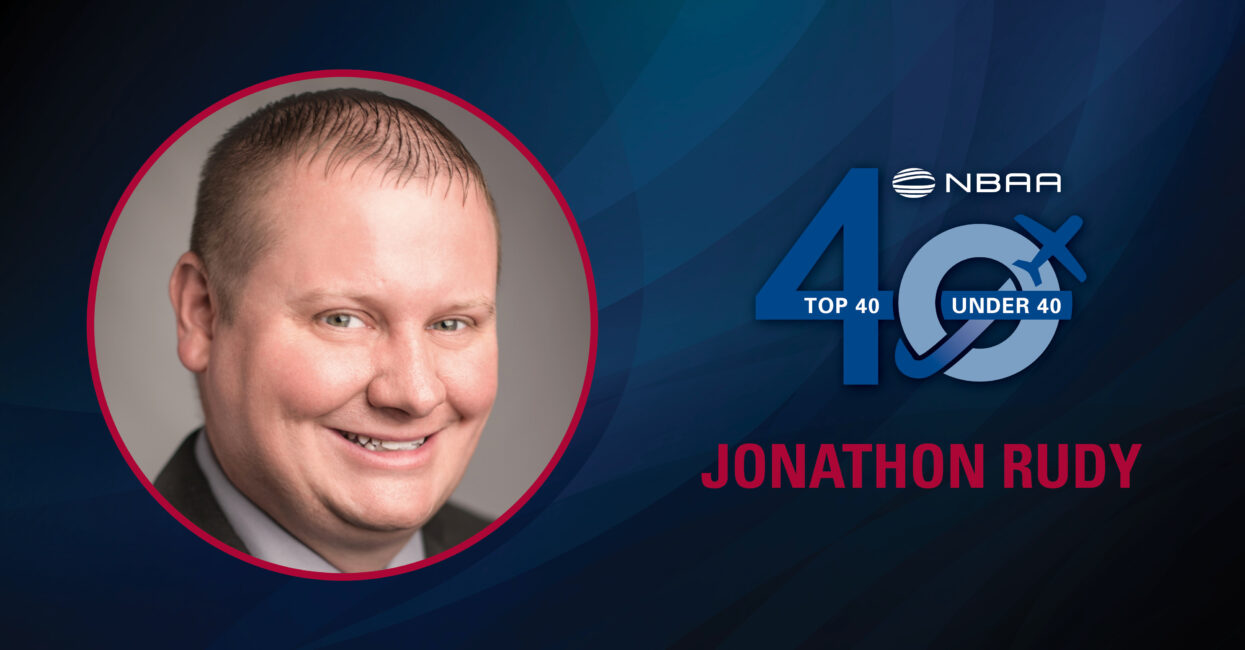 Jonathon Rudy – 2022 Business Aviation Top 40 Under 40 Award Recipient