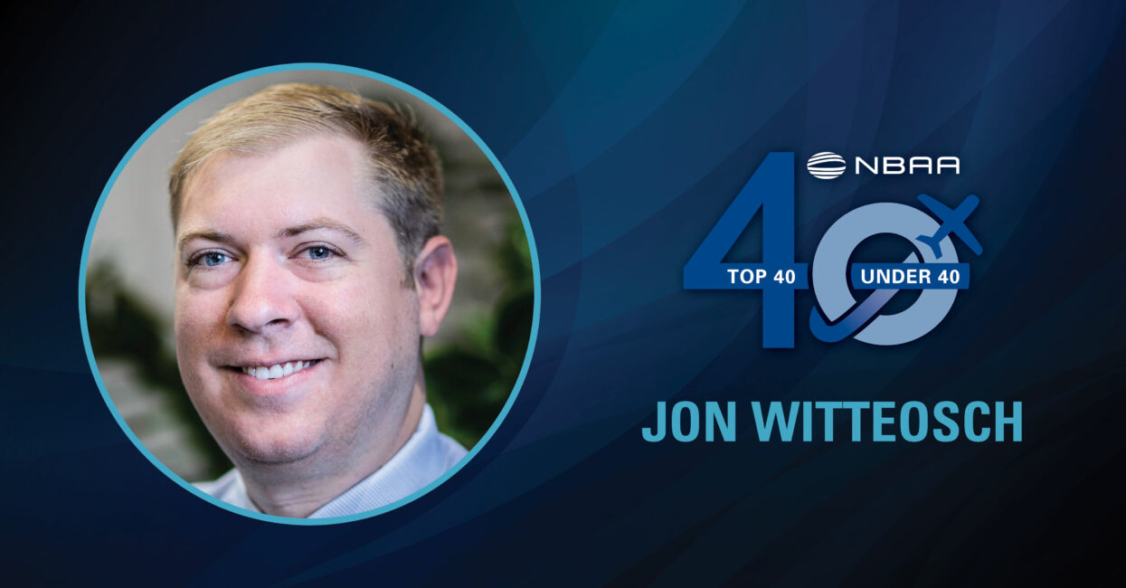 Jon Witteosch – 2022 Business Aviation Top 40 Under 40 Award Recipient