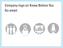 Company logo on Know Before You Go email