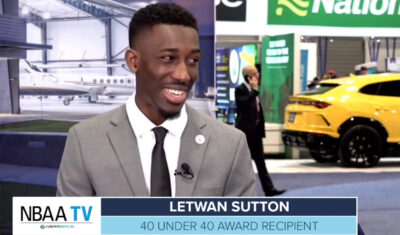 40 Under 40 Winner Letwan Sutton Highlights Diverse Opportunities in Business Aviation