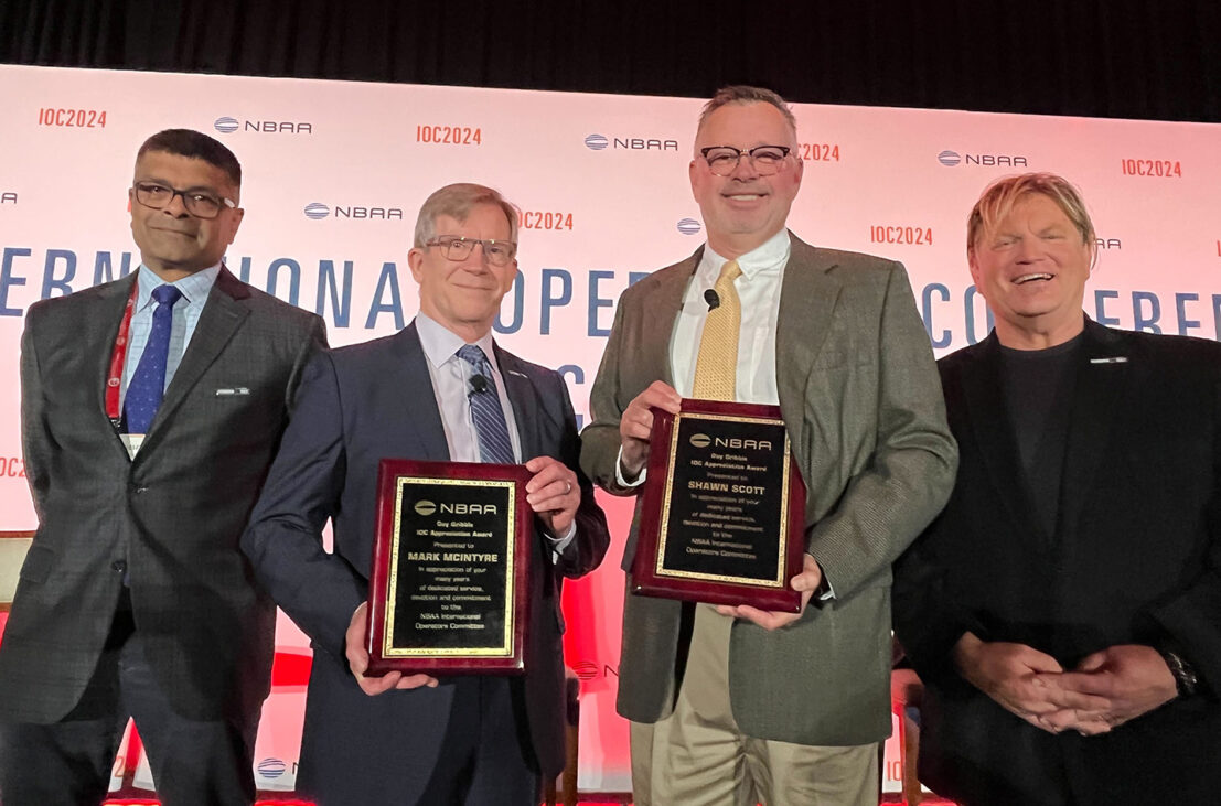 Mark McIntyre, Shawn Scott Recognized with NBAA’s Guy Gribble Appreciation Award